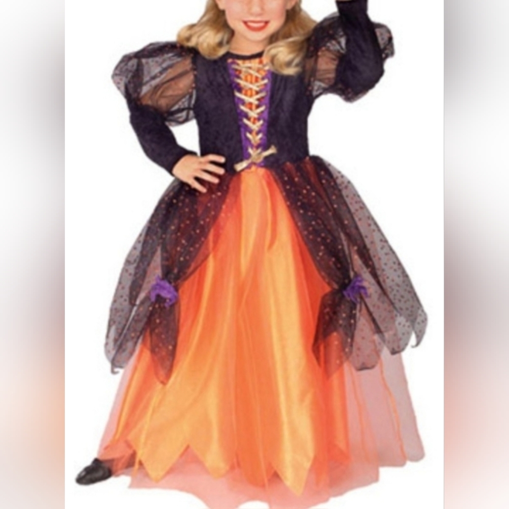 # 48.Rubie's Orange and Black Halloween Witch Costume for Kids